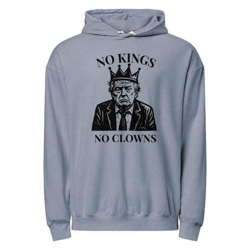 No Kings No Clowns on No Kings No Clowns Unisex garment-dyed lightweight hoodie