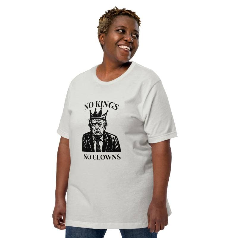No Kings No Clowns on No Kings No Clowns Bella Canvas Unisex t-shirt