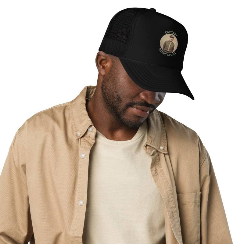 Reporting for Duty on Captain Bone Spurs Foam trucker hat